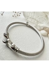 Pika & Bear Pika & Bear - Ascot Chain Bracelet with Buckle Clasp - Silver