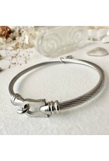 Pika & Bear Pika & Bear - Ascot Chain Bracelet with Buckle Clasp - Silver