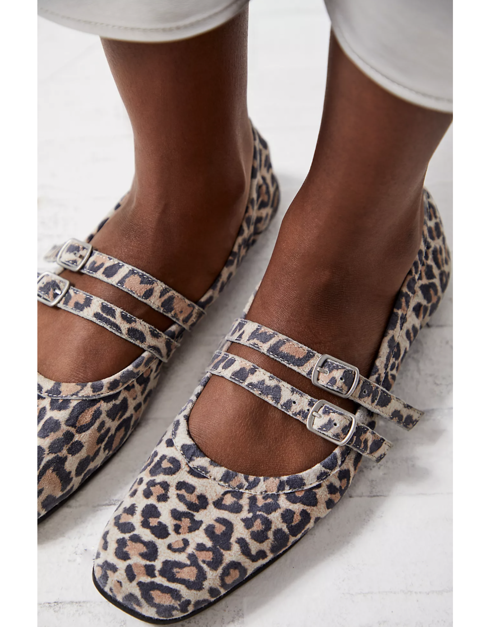 Free people Free People - Gemini Ballet Flat (Leopard Suede)