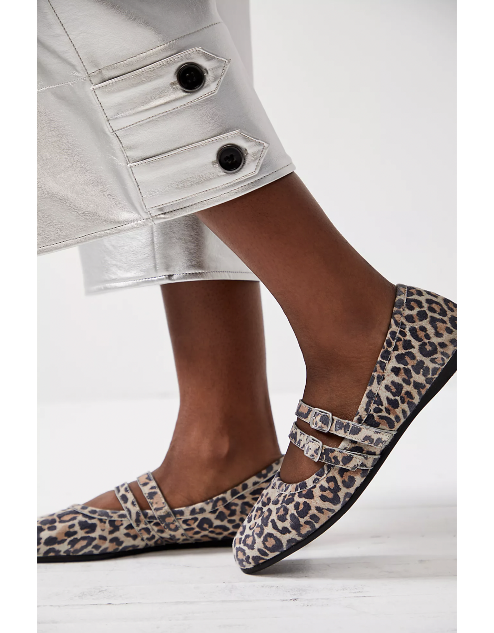 Free people Free People - Gemini Ballet Flat (Leopard Suede)