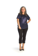 Papillon Papillon - Sequin Stretch Top (Navy)