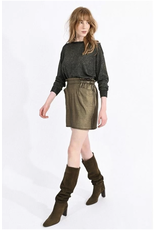 Molly Bracken Molly Bracken - Metallic mini skirt (gold)