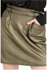 Molly Bracken Molly Bracken - Metallic mini skirt (gold)