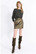 Molly Bracken Molly Bracken - Metallic mini skirt (gold)