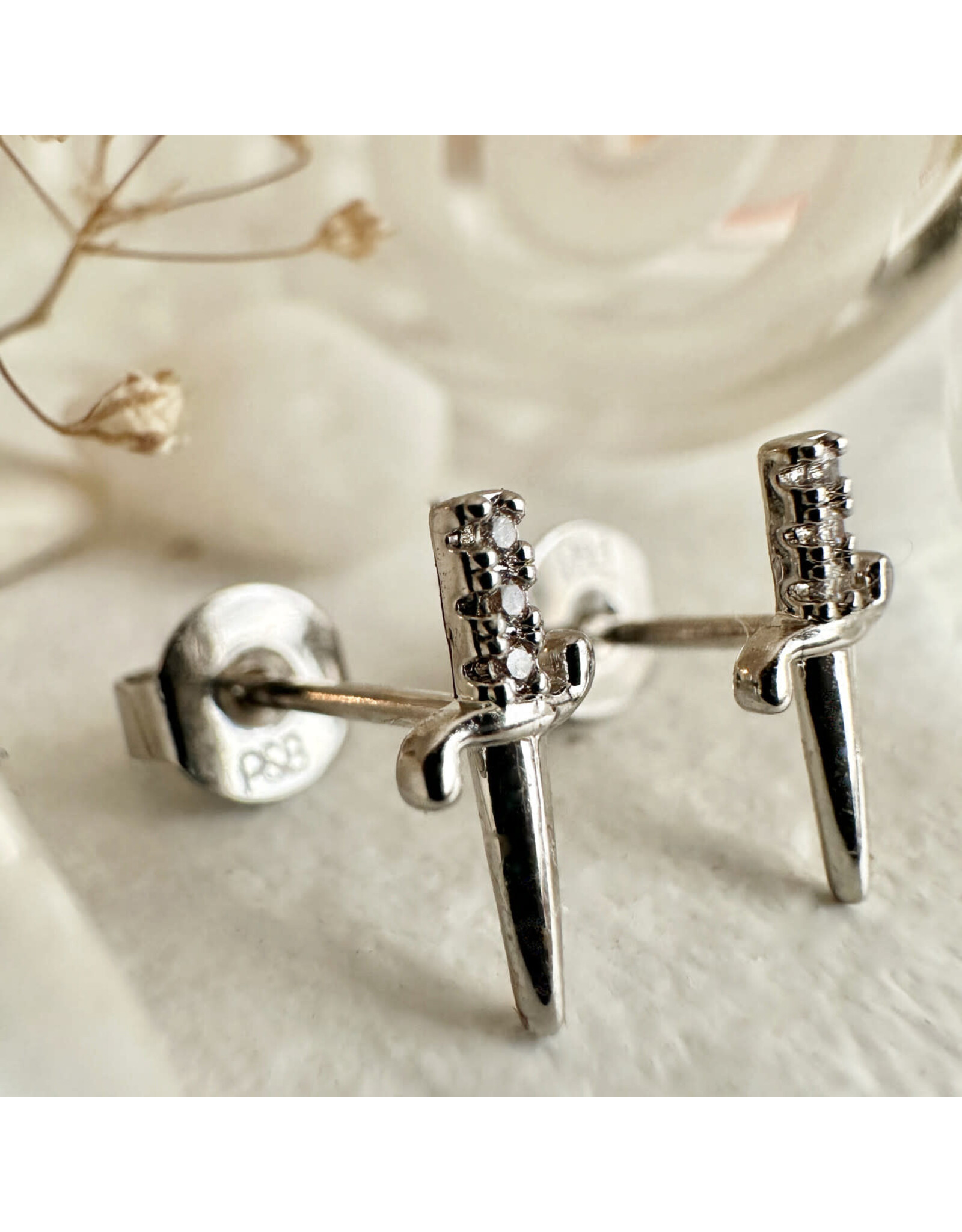 Pika & Bear Pika & Bear - "Bruté" Dagger Stud Earrings