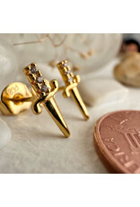 Pika & Bear Pika & Bear - "Bruté" Dagger Stud Earrings