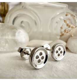 Pika & Bear Pika & Bear - "Notion" Button Stud Earrings