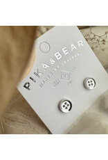 Pika & Bear Pika & Bear - "Notion" Button Stud Earrings