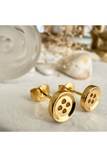 Pika & Bear Pika & Bear - "Notion" Button Stud Earrings
