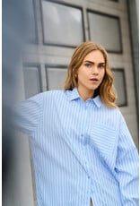 Kaffe Kaffe - Mackie Shirt (Blue / White Stripe)