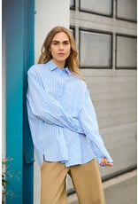 Kaffe Kaffe - Mackie Shirt (Blue / White Stripe)