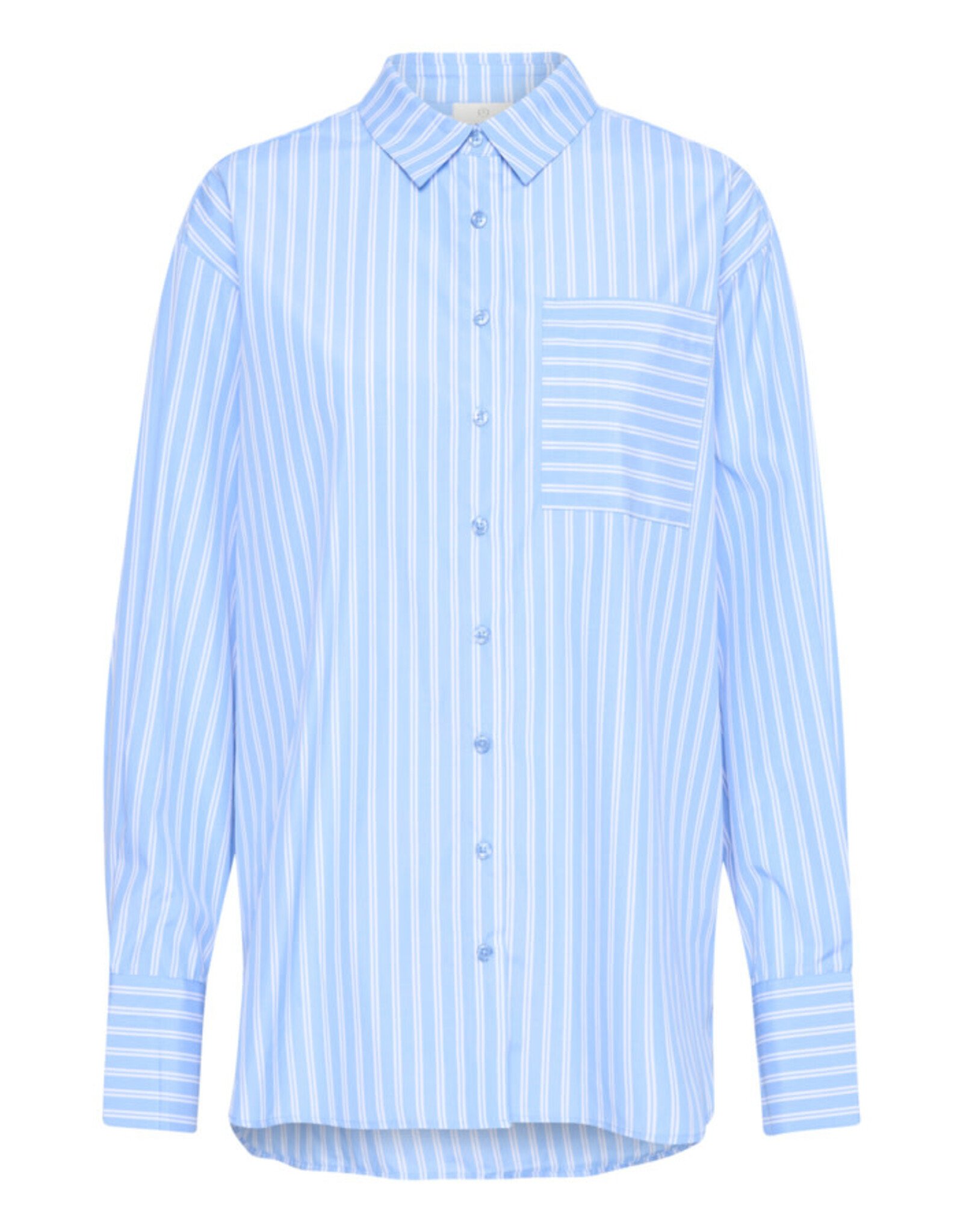 Kaffe Kaffe - Mackie Shirt (Blue / White Stripe)