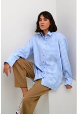 Kaffe Kaffe - Mackie Shirt (Blue / White Stripe)