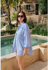 Kaffe Kaffe - Mackie Shirt (Blue / White Stripe)
