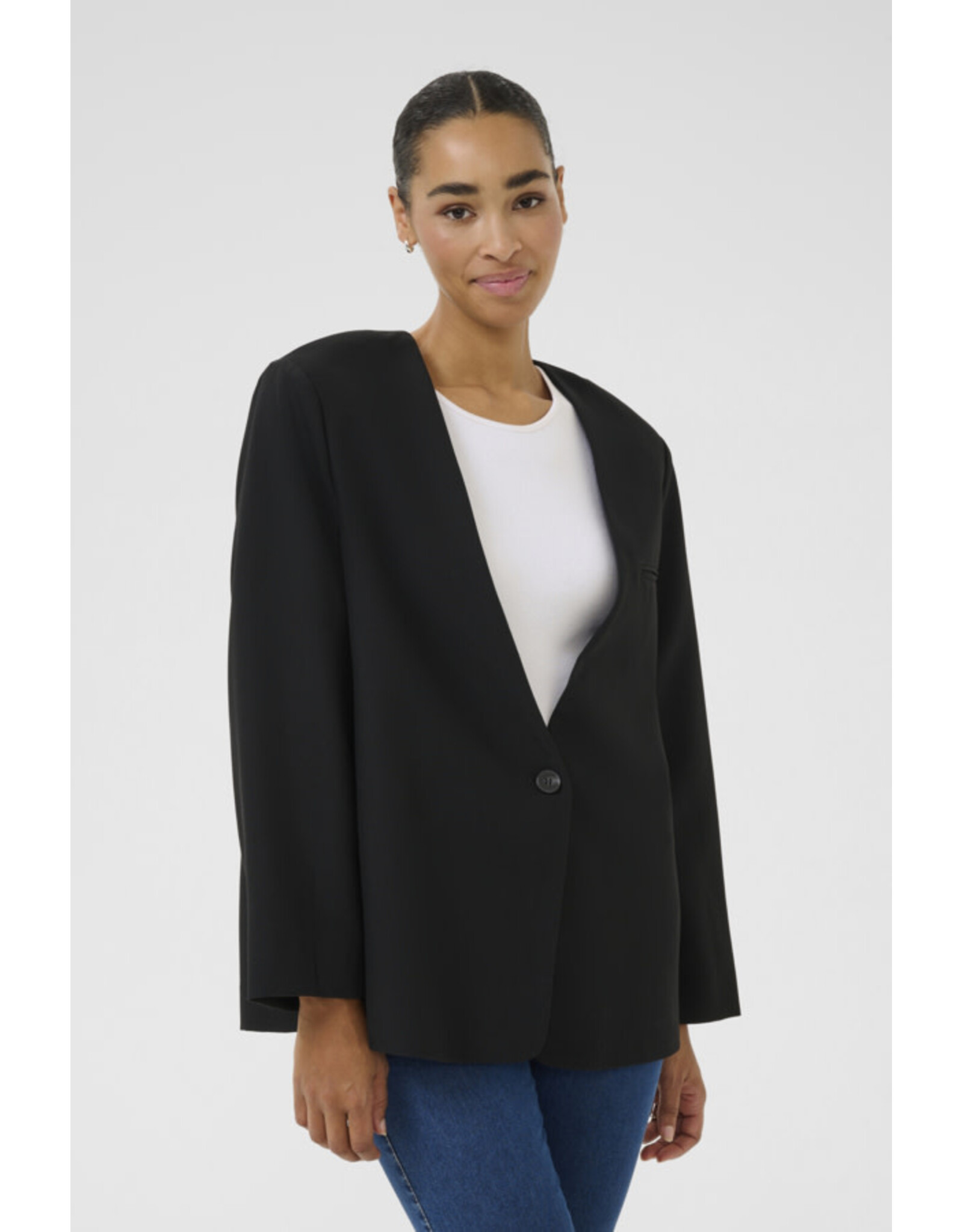 Kaffe Kaffe - Molly Blazer (Black Deep)