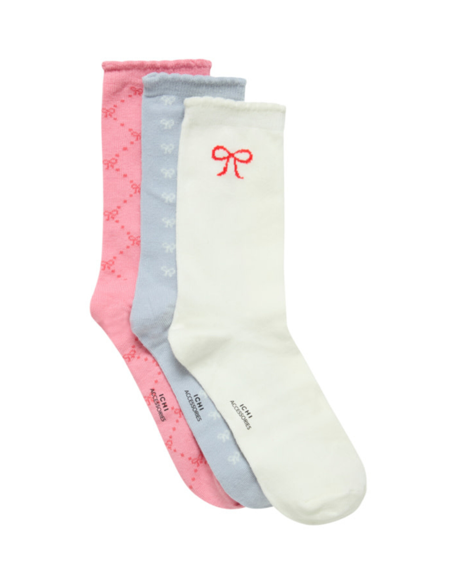 ICHI ICHI - Bow socks (3 pack)