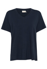 Kaffe Kaffe - Frida V neck tee (Black Deep)