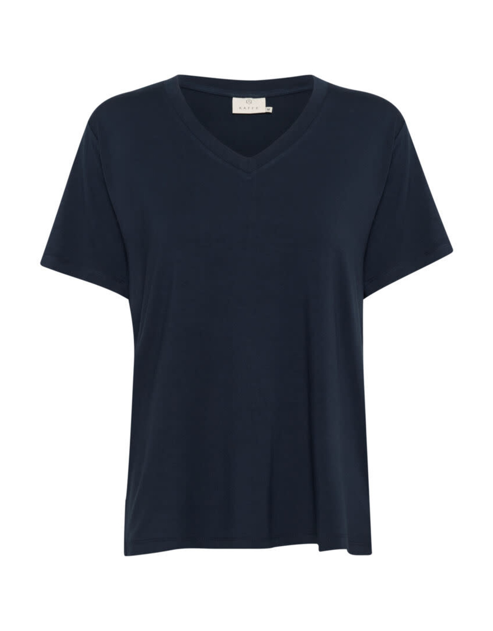 Kaffe Kaffe - Frida V neck tee (Black Deep)