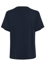 Kaffe Kaffe - Frida V neck tee (Black Deep)