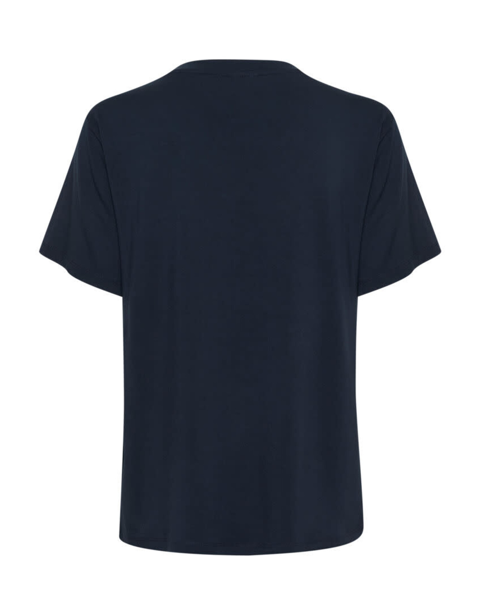 Kaffe Kaffe - Frida V neck tee (Black Deep)