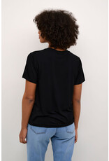 Kaffe Kaffe - Frida V neck tee (Black Deep)