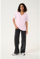 Kaffe Kaffe - Frida V neck tee (Lilac Snow)