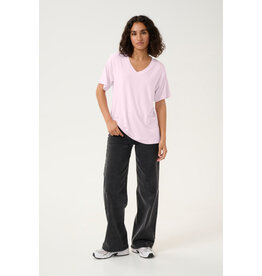 Kaffe Kaffe - Frida V neck tee (Lilac Snow)