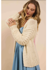 Sadie & Sage Sadie & Sage - Heart You Cardigan (Ivory / Pink)