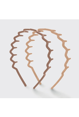 kitsch Kitsch - Recycled Plastic Zig Zag Headband 2pc - Neutral