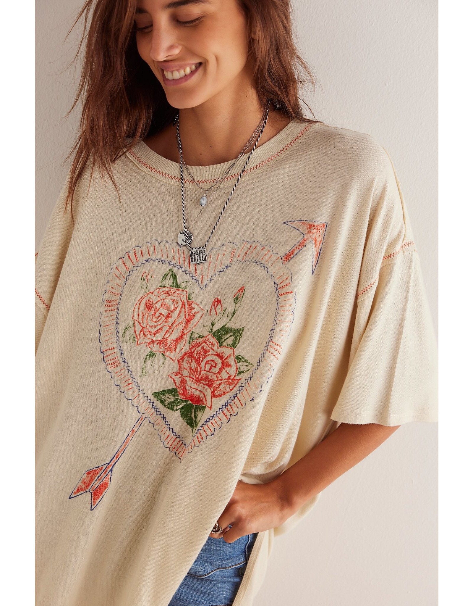 Love Rose Tee | Ivory Love Rose Tee | Ivory