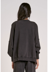 Elan Elan - Avery Crewneck Oversized Top (Blk)