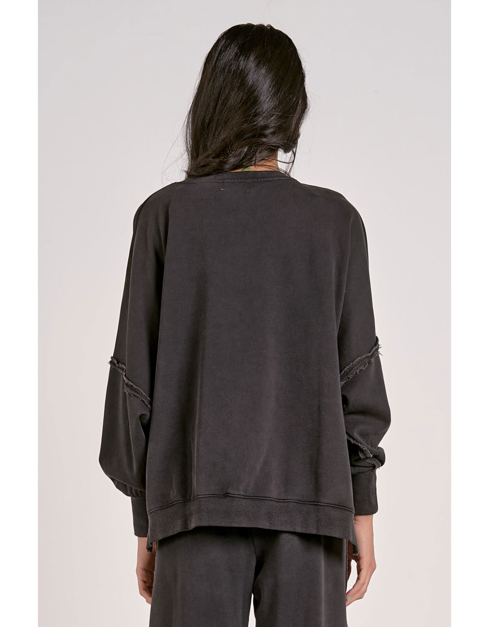Elan Elan - Avery Crewneck Oversized Top (Blk)