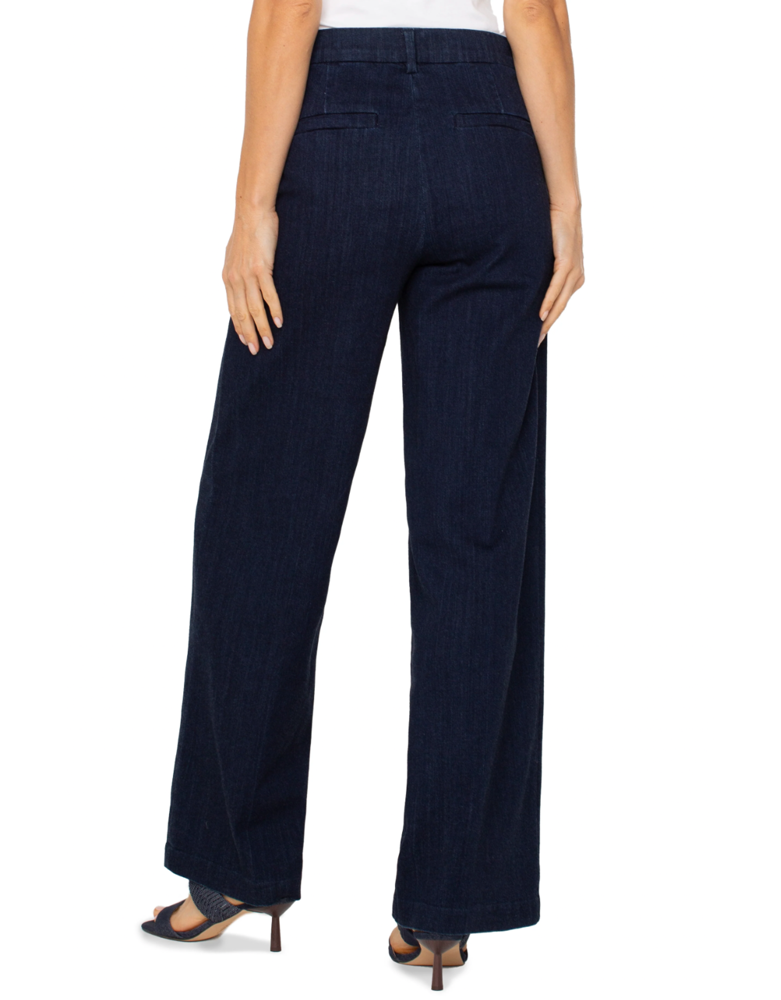 Liverpool Liverpool - Kelsey wide leg trouser (Indigo Rinse)