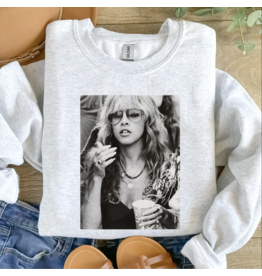 Willow Poppy Lady Legend Crewneck Sweatshirt (Stevie - Grey)