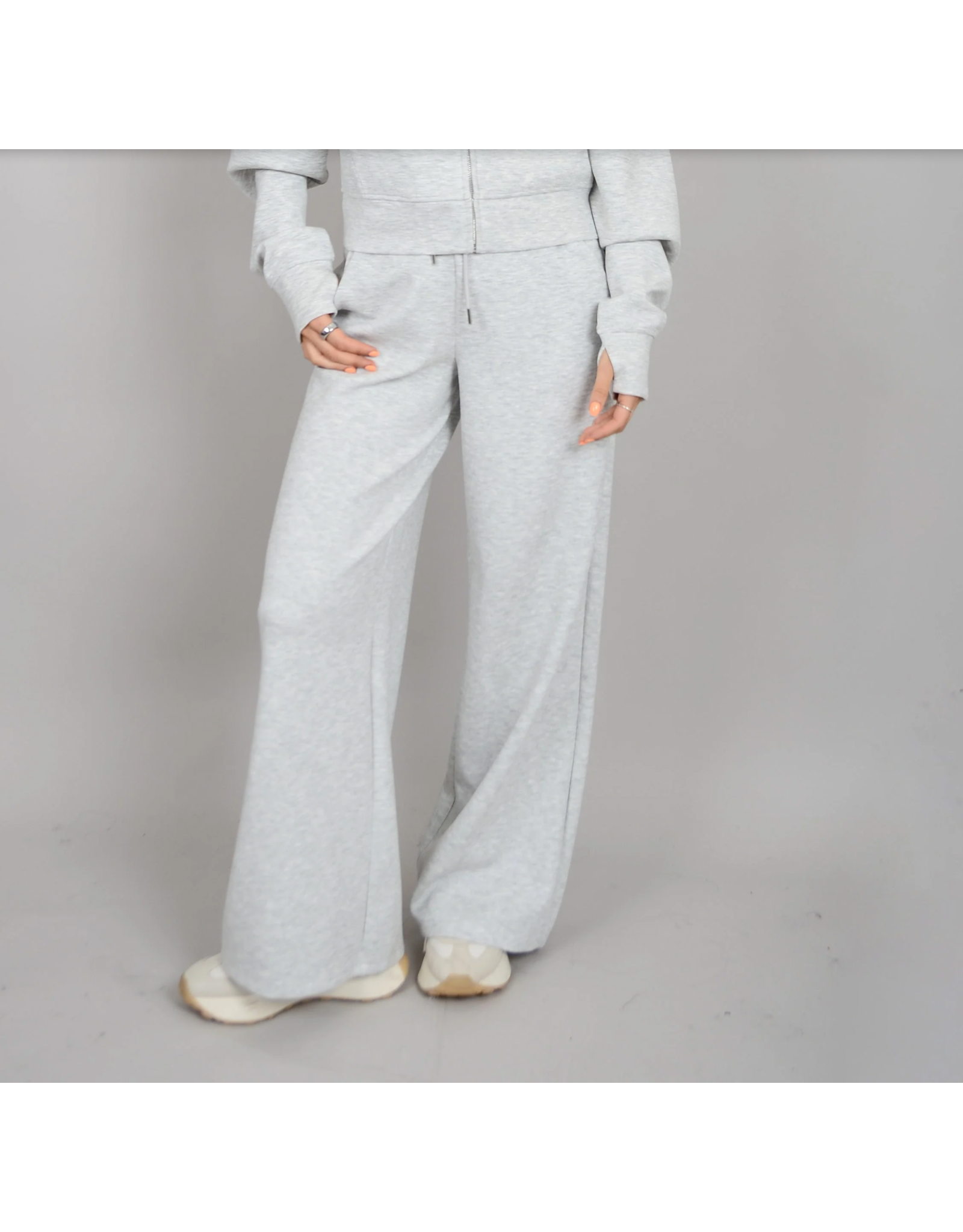 RD Style RD Style - Vae Soft Drawstring Pants (Light Grey Melange)