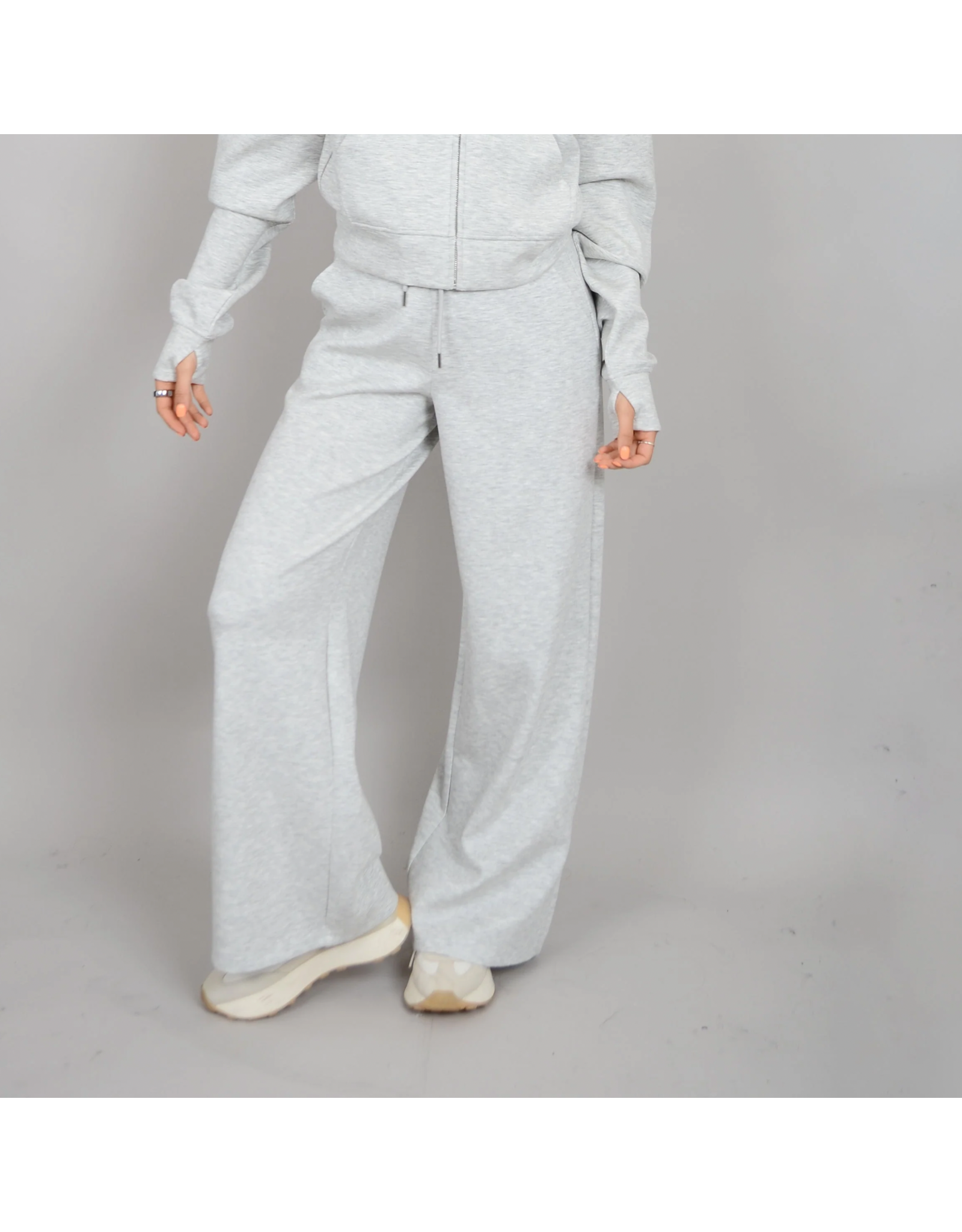 RD Style RD Style - Vae Soft Drawstring Pants (Light Grey Melange)
