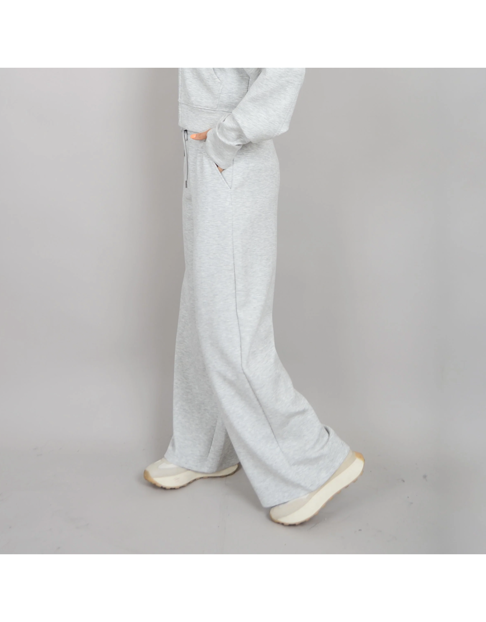 RD Style RD Style - Vae Soft Drawstring Pants (Light Grey Melange)