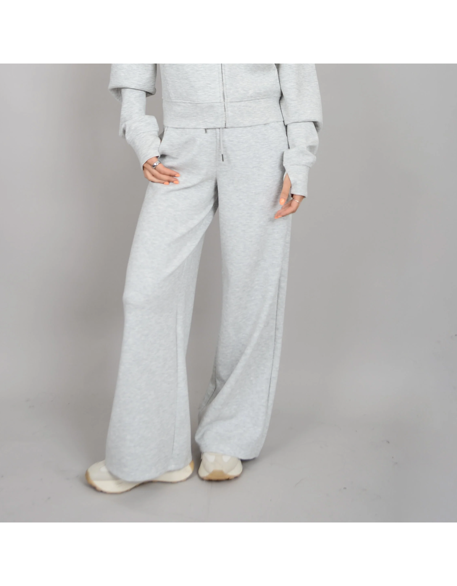 RD Style RD Style - Vae Soft Drawstring Pants (Light Grey Melange)
