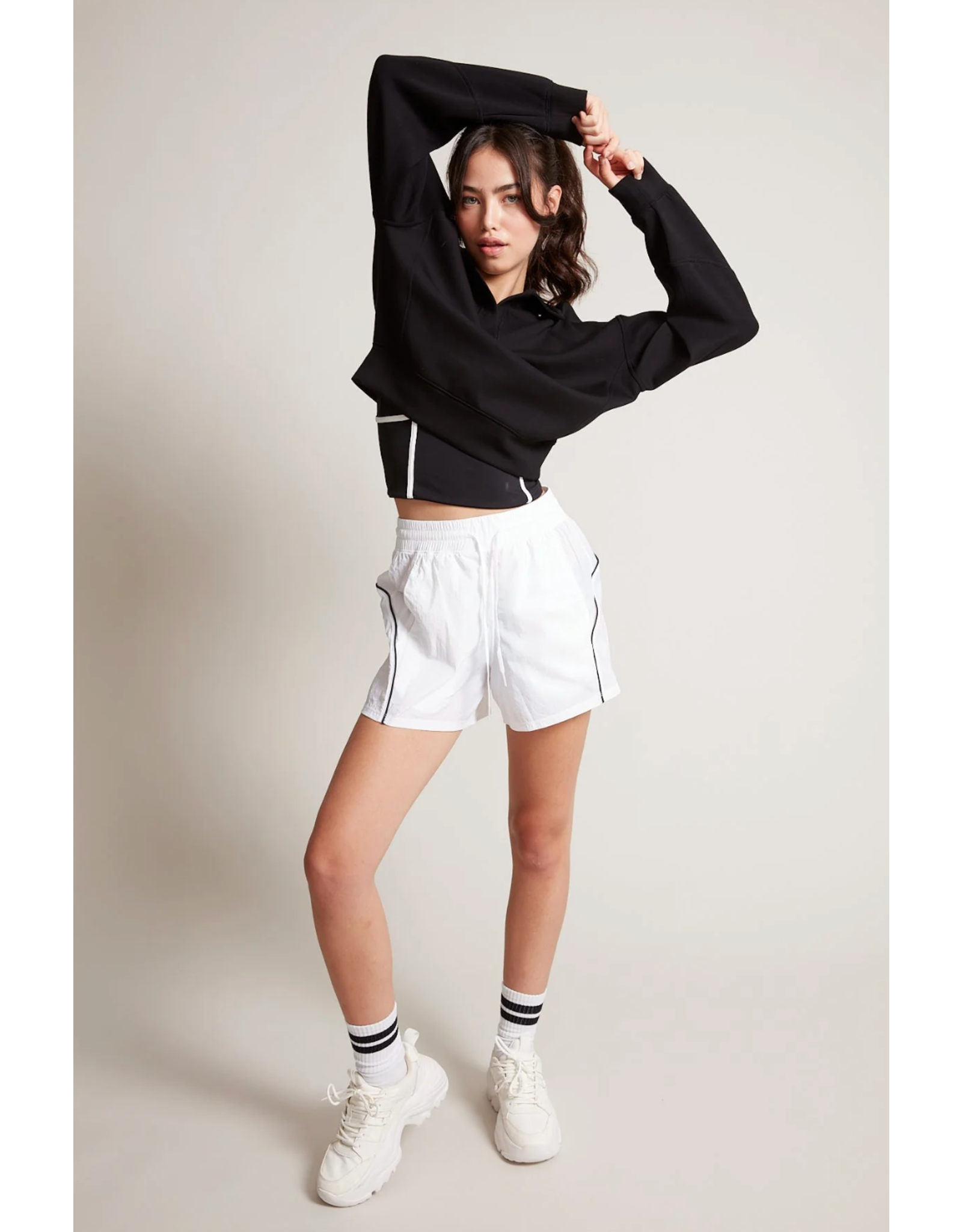 RD Style RD Style - Saddie Soft Knit Johnny Collar Pullover (Black)