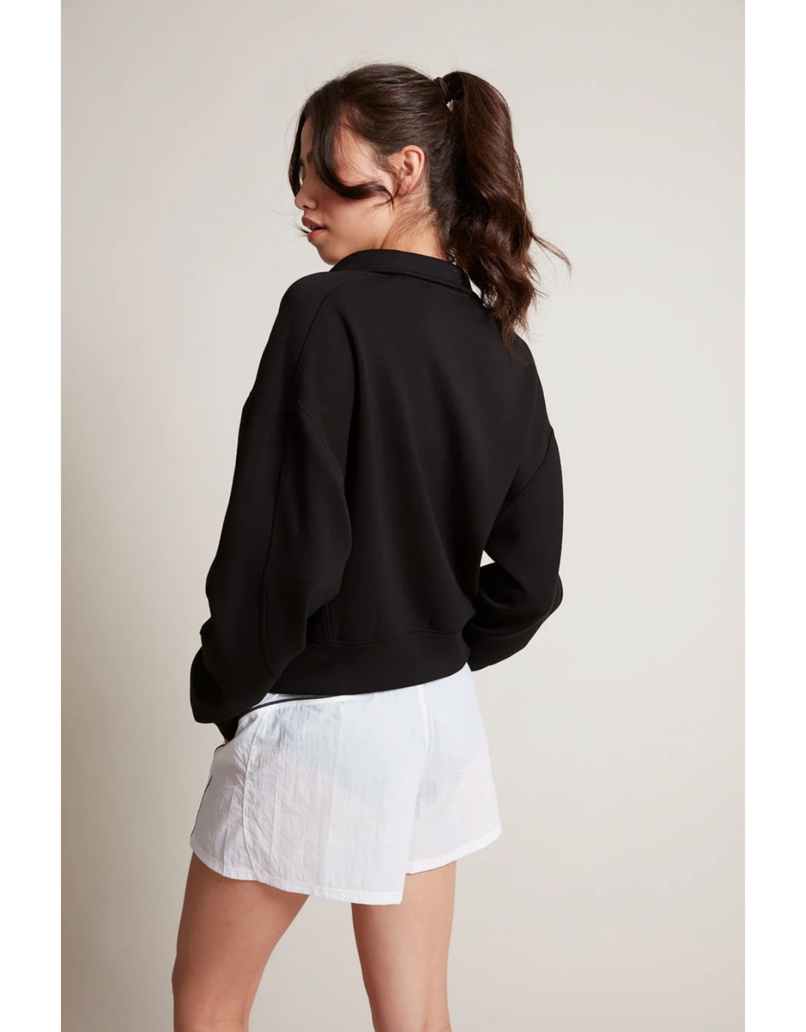 RD Style RD Style - Saddie Soft Knit Johnny Collar Pullover (Black)