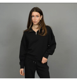 RD Style RD Style - Mailyn soft scuba half zip pullover (Black)