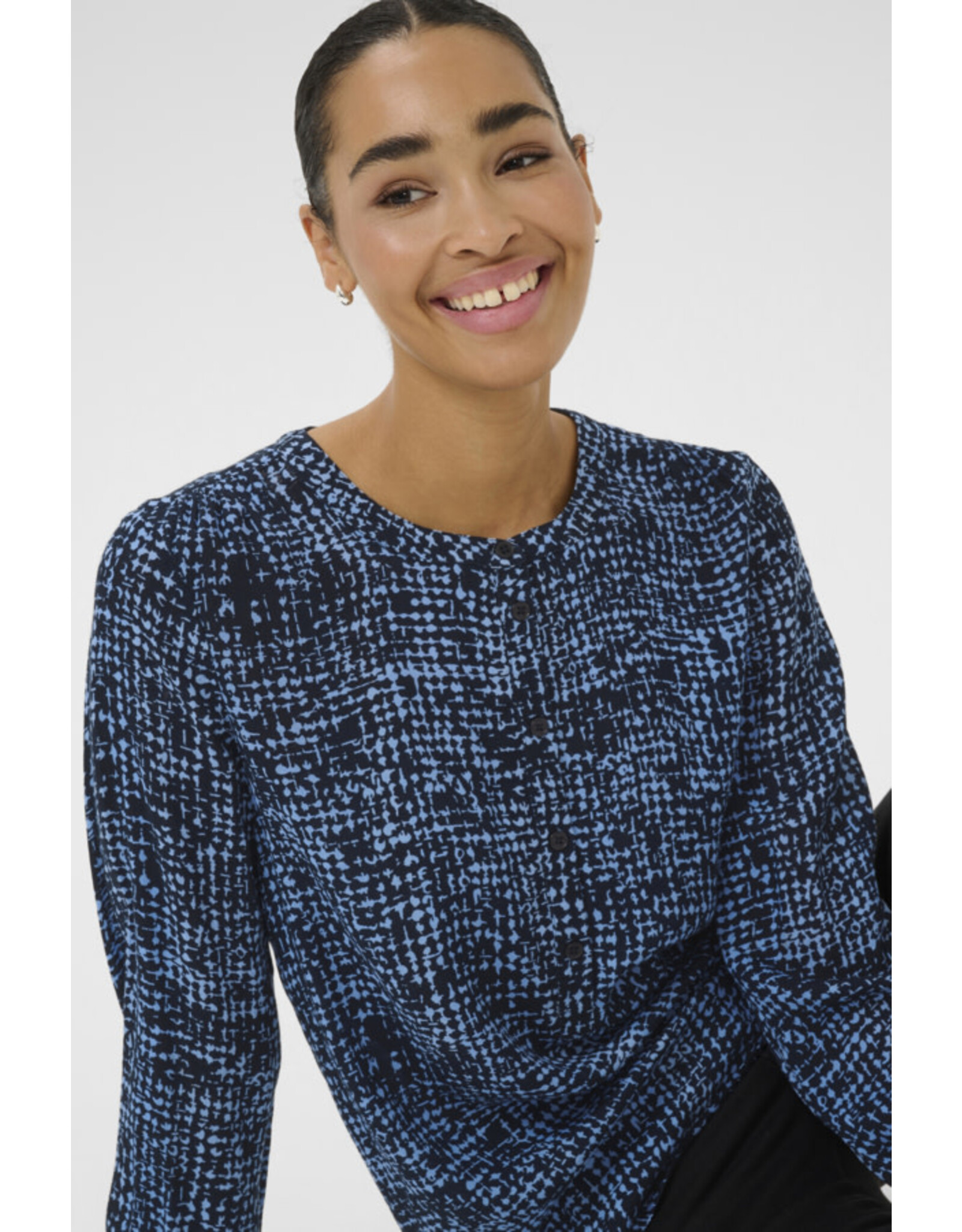 Kaffe Kaffe - Pollie Amber Blouse (Midnight / Blue)