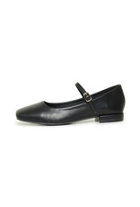 ICHI ICHI - Kathy Square Toe Mary-Jane Flats (Black)