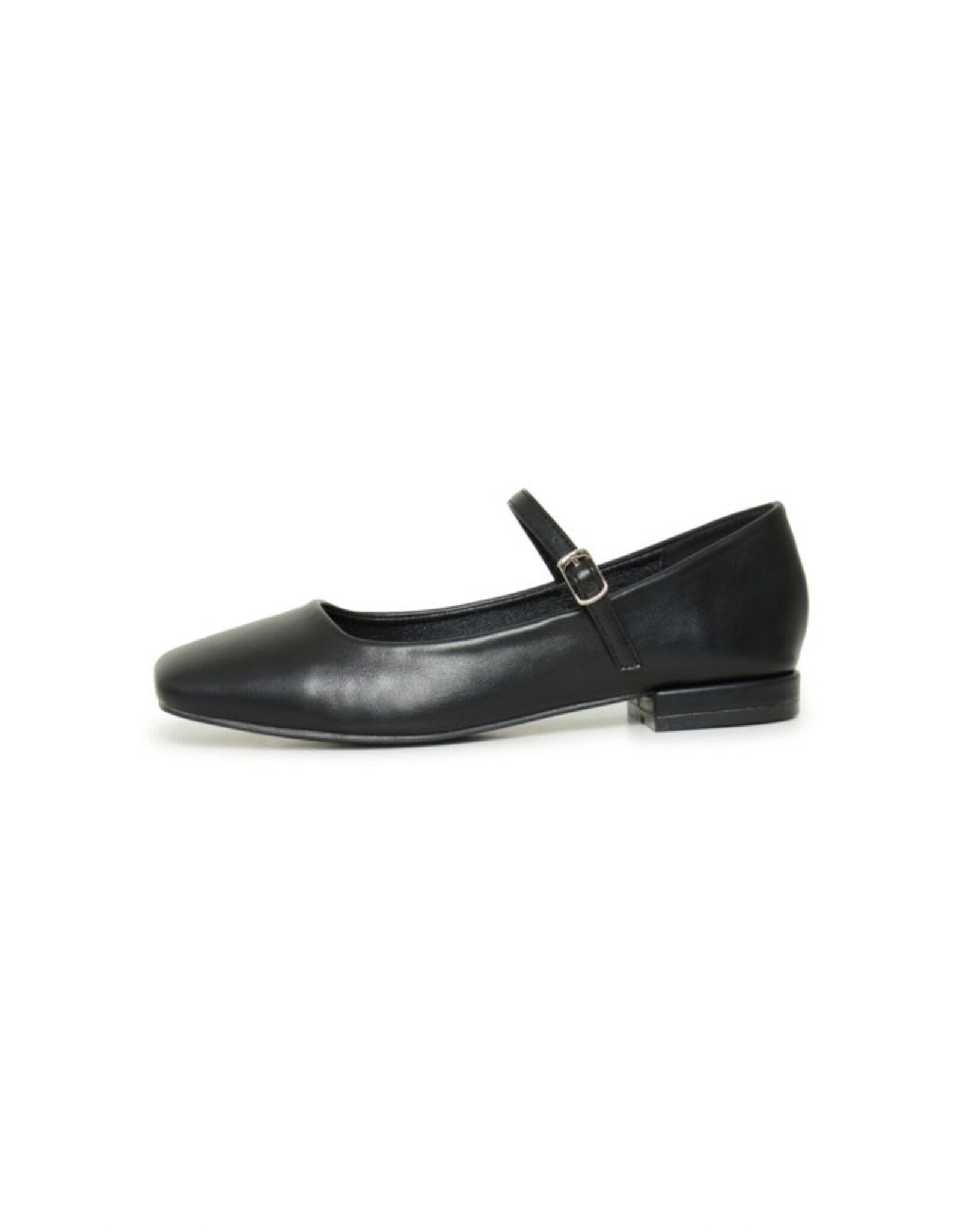 ICHI ICHI - Kathy Square Toe Mary-Jane Flats (Black)