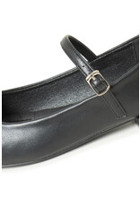 ICHI ICHI - Kathy Square Toe Mary-Jane Flats (Black)