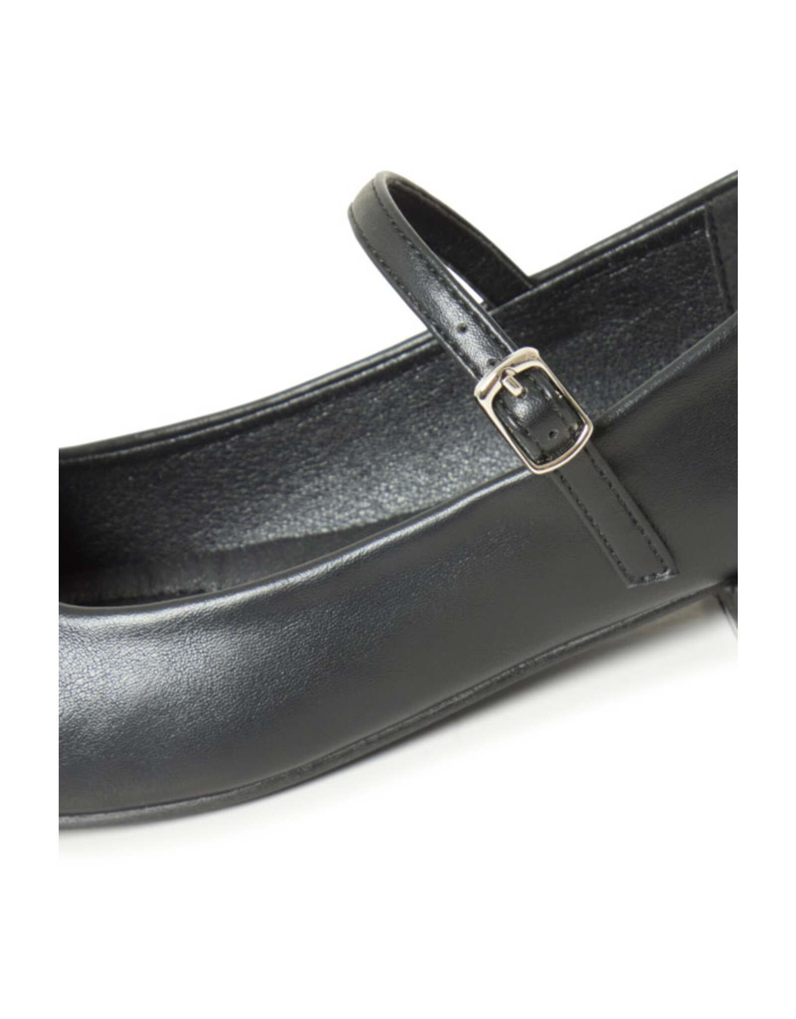 ICHI ICHI - Kathy Square Toe Mary-Jane Flats (Black)
