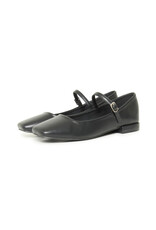 ICHI ICHI - Kathy Square Toe Mary-Jane Flats (Black)