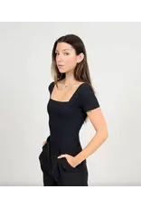 RD Style RD Style - Stacy Square Neck Bodysuit (Black)