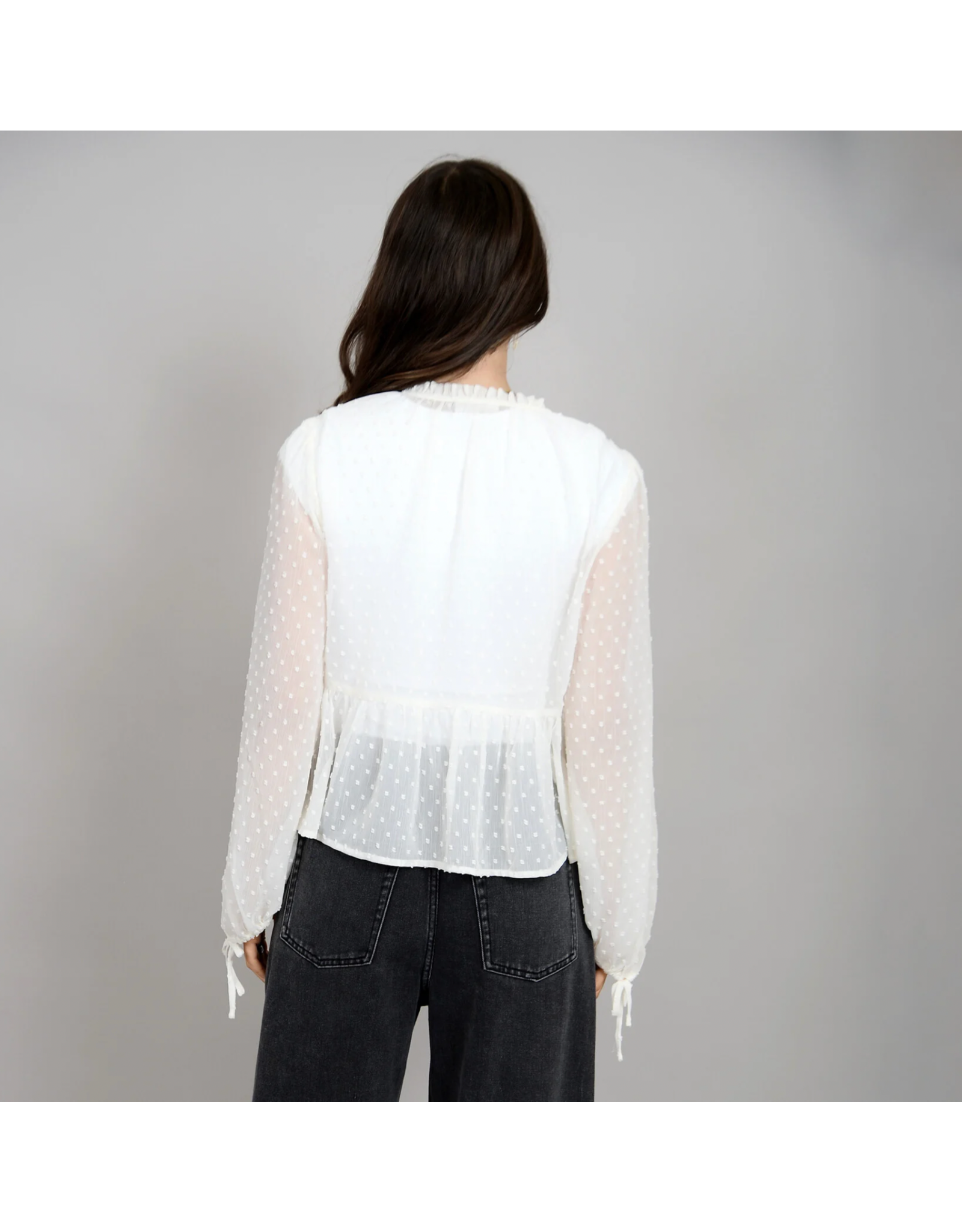 RD Style RD Style - Tricia Puff Long Sleeve Top (Cream)