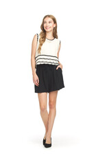 Papillon Papillon - Linen Blend Pleated Shorts (Black)